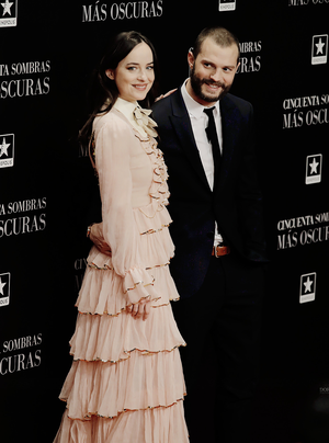 Dakota and Jamie at Madrid premiere of Fifty Shades Darker