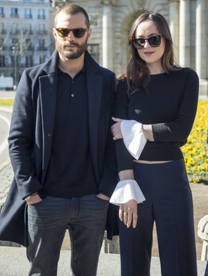Dakota and Jamie in Madrid for Fifty Shades Darker premiere