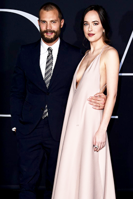  Fifty Shades Darker cast members attend the L.A. premiere of FSD