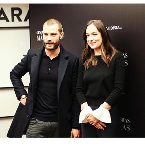  Jamie and Dakota in Madrid for Fifty Shades Darker premiere