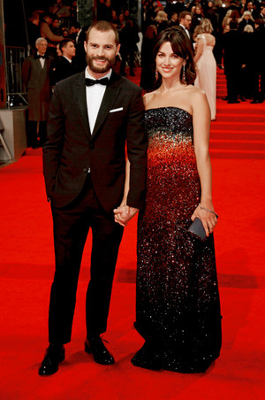  Jamie and wife,Amelia at the BAFTAS