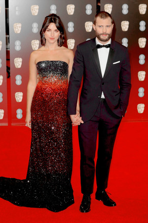 Jamie and wife,Amelia at the BAFTAS