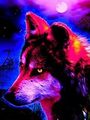 Neon Wolf - wolves fan art
