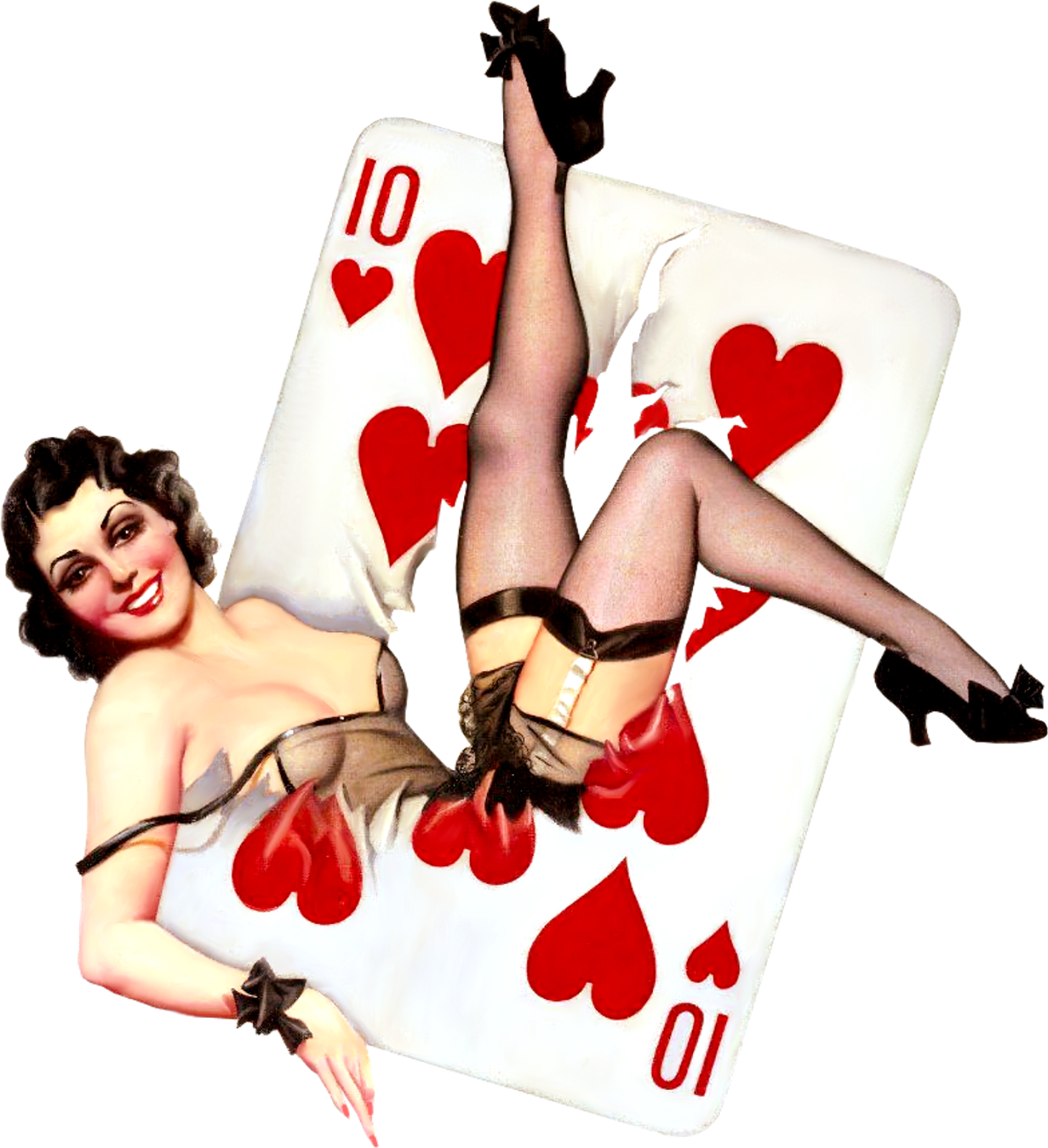 সুসজ্জিতা মহিলা Photo: Pin Up Girl...Playing Card.