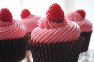  rosado, rosa cupcakes