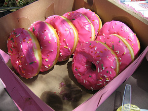  粉, 粉色 甜甜圈