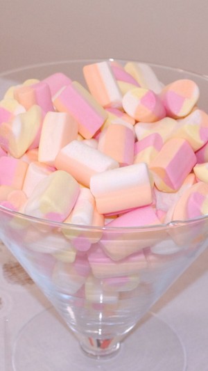  berwarna merah muda, merah muda Marshmallows