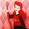 Princess Ariel in Gryffindor House - childhood-animated-movie-heroines fan art