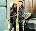 Rick and Michonne - the-walking-dead photo