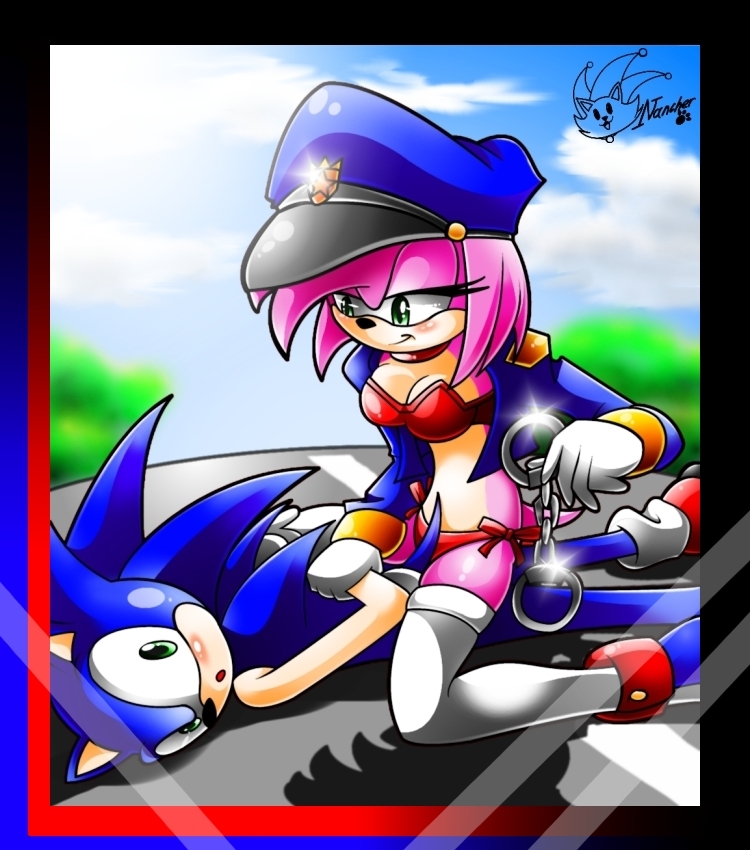 Sexy cartoon characters (in any show) Photo: Sexy Amy arrests sonic.