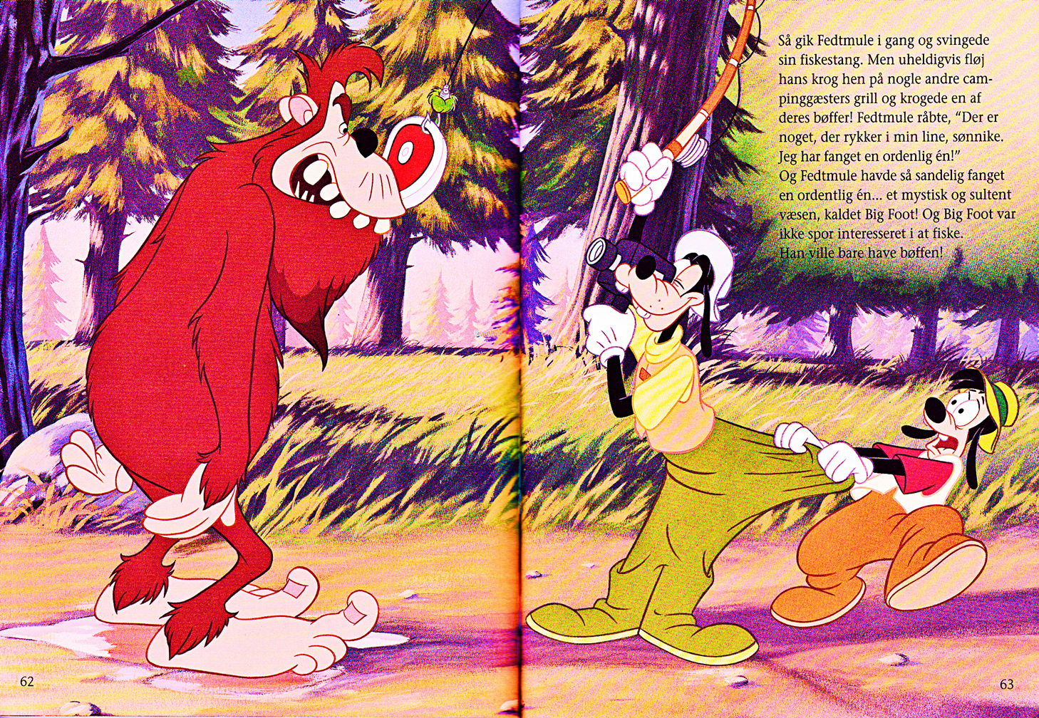 Walt Disney Book Image of Bigfoot, Goofy Goof and Max Goof from the Walt Di...