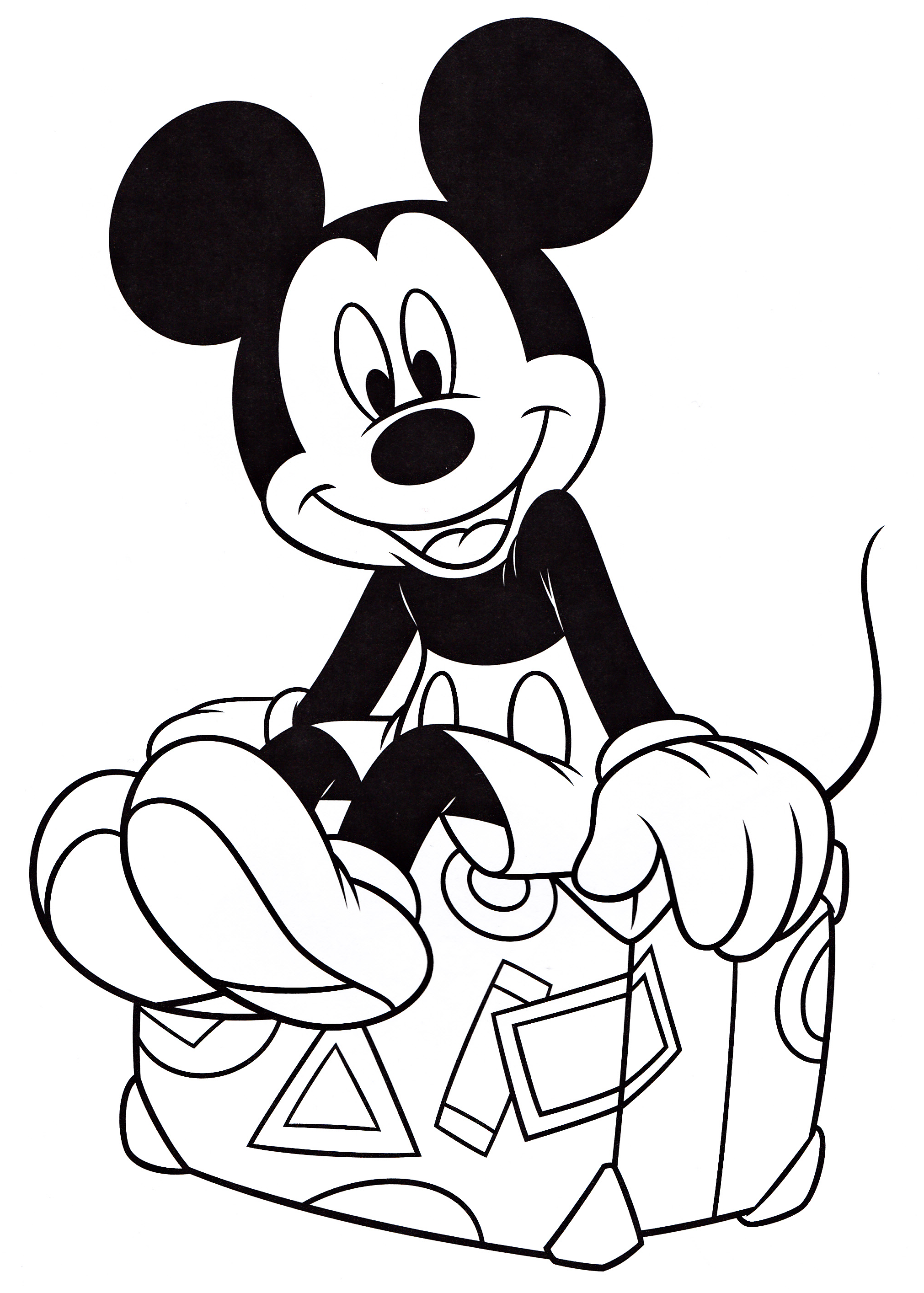 Walt Disney Coloring Pages - Mickey muis - Walt Disney ...