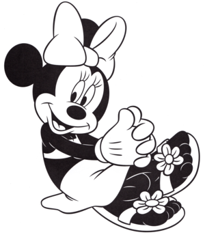  Walt 迪士尼 Coloring Pages – Minnie 老鼠, 鼠标