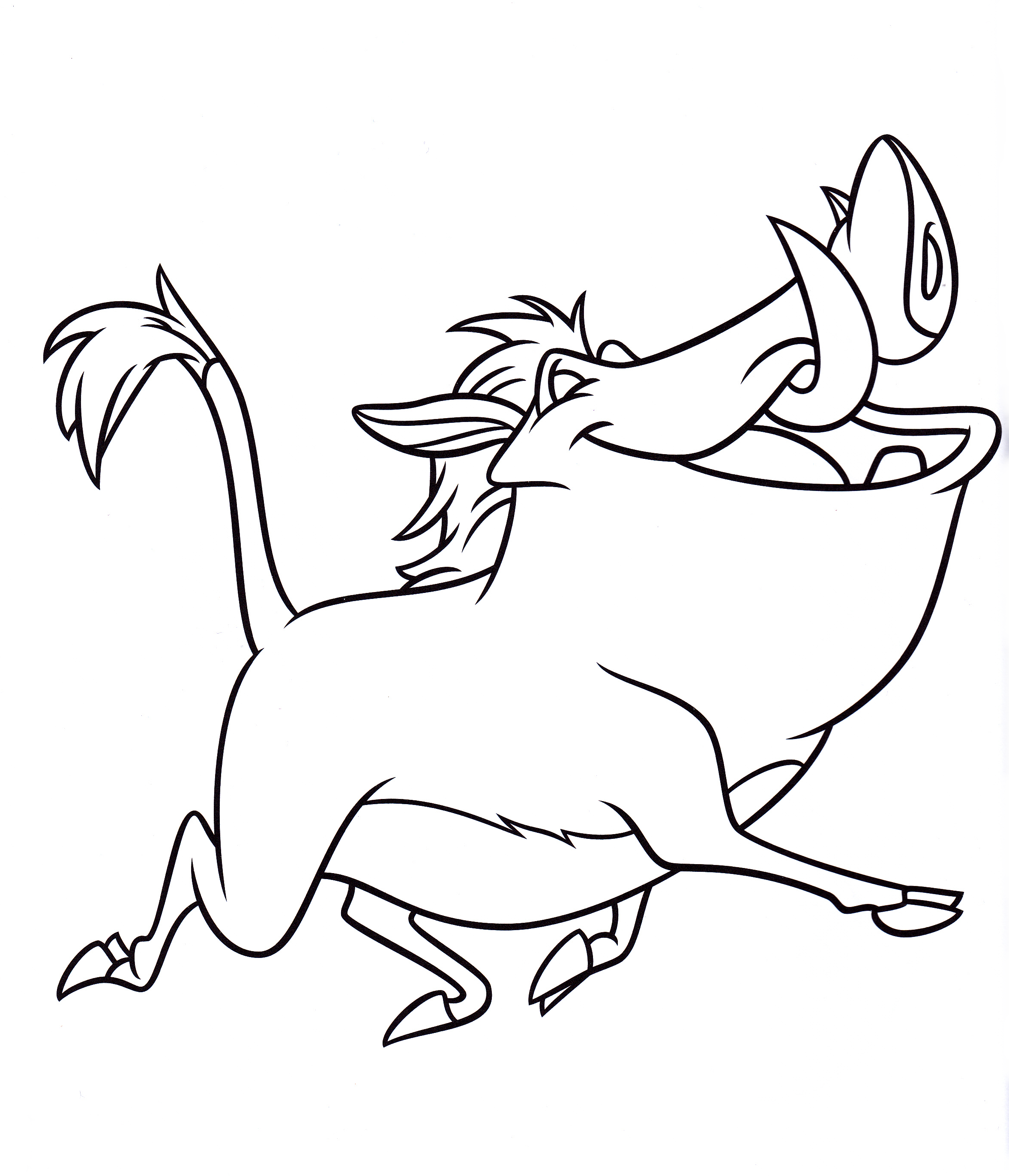 pumbaa from disney universe coloring page Pumbaa from disney universe coloring page