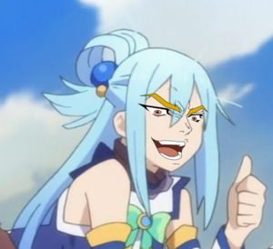  anda thought this was a picture of the goddess aqua, but it was me, DIO