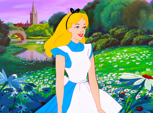 Sinderella dressed up as Alice