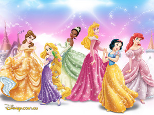 迪士尼 Princesses,Wallpaper