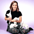 Emma playing with some adorable kittens - emma-watson photo