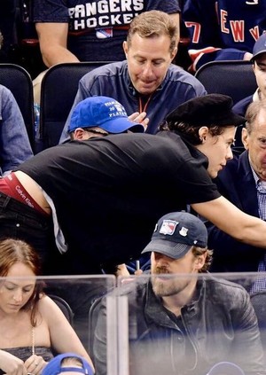 Harry at the Rangers game, 4-16-17