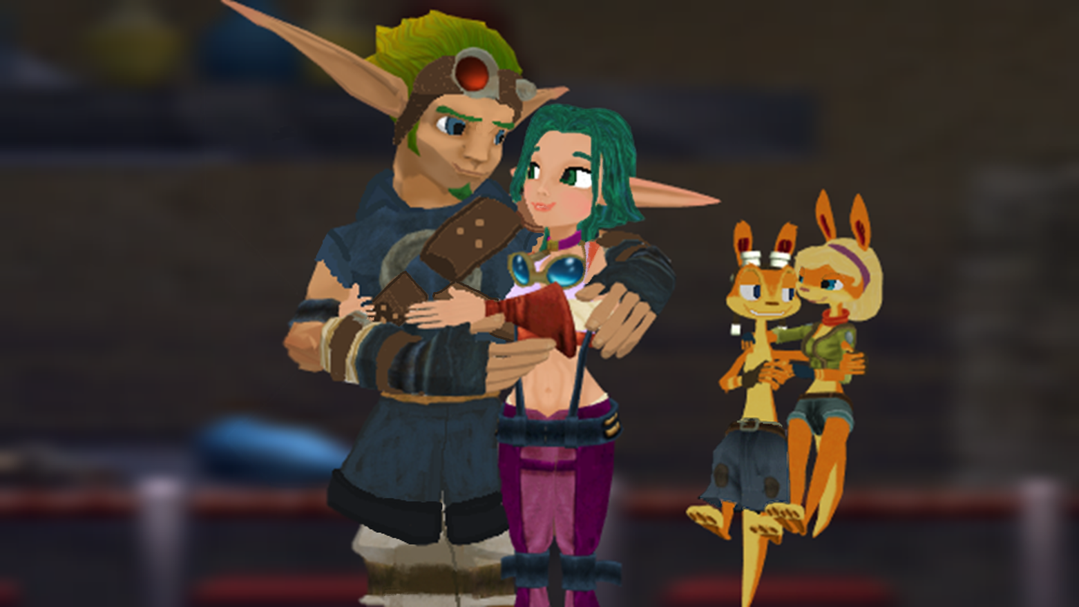 Photo of Jak x Keira Hagai and Daxter x Tess Double Date for fans of Jak an...