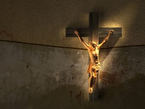  Иисус On The пересекать, крест