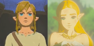  Link and Zelda Breath of the Wild.