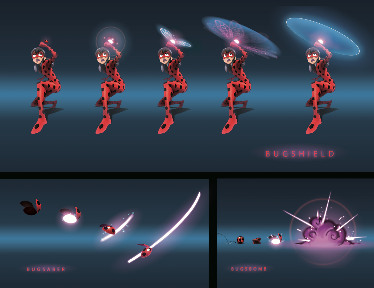 Miraculous Ladybug Photo: Miraculous Ladybug - Unused weapons Concept Art.