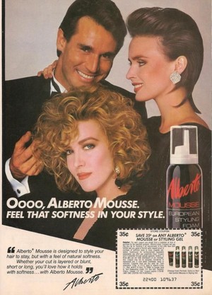  Promo Ad For Alberto Styling mousse, dengan mus