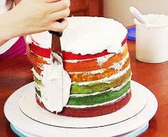  무지개, 레인 보우 cake