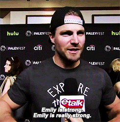  Stephen talking about his workouts with Emily.