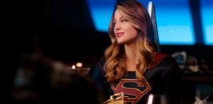 faking a smile (Supergirl style)