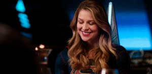  faking a smile (Supergirl style)