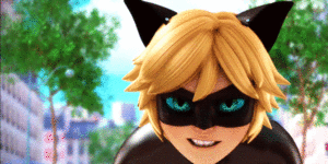  Adrien/Chat Noir with blue eyes