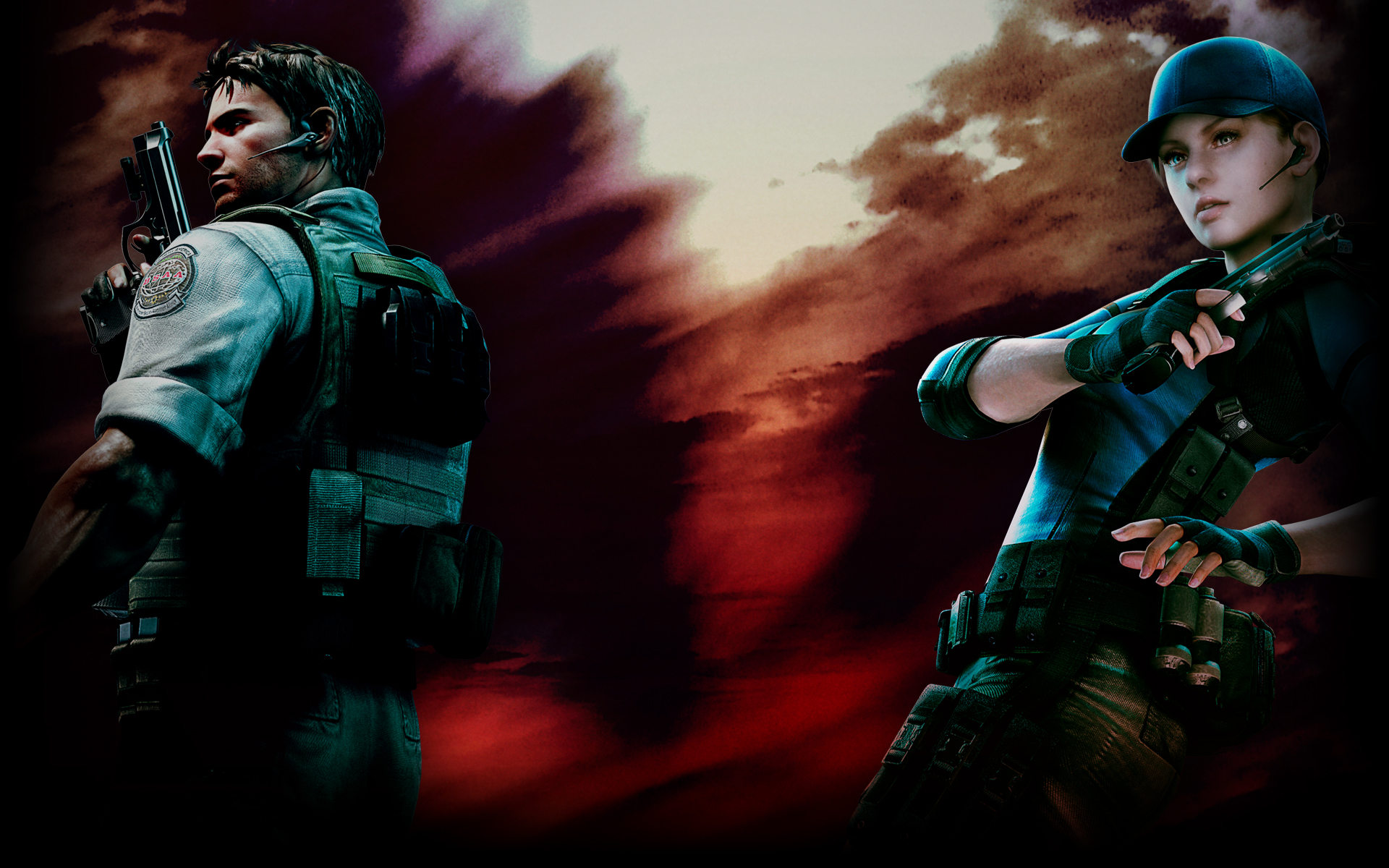 Chris and Jill - Resident Evil 5 Wallpaper (40430066) - Fanpop