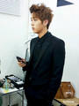 Jin in a tuxedo - bts photo