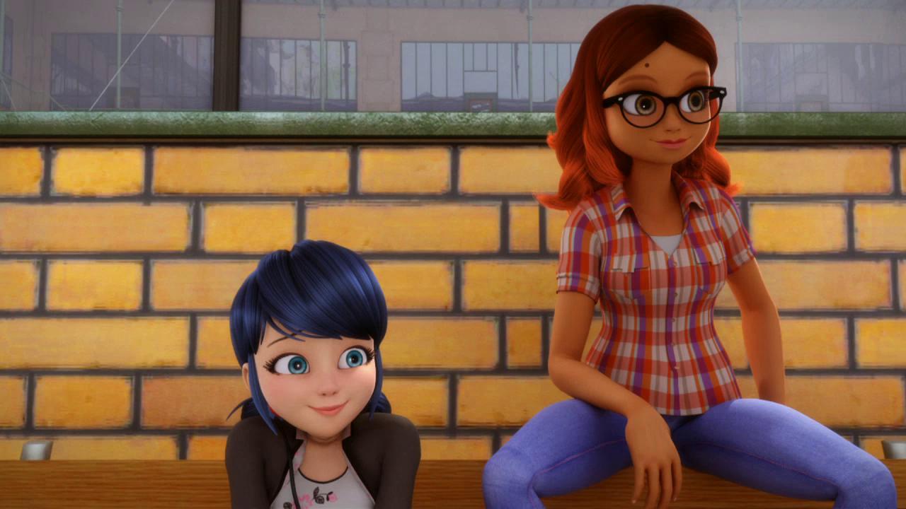 Photo of Marinette and Alya for fans of Miraculous Ladybug. 