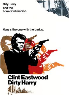  Movie Poster 1971 Film, Dirty Harry