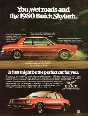  Promo Ad For 1980 Buick Skylark