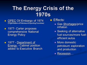 The Energy Crisis During Mid-70's