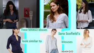  Prison Break Season 5: These mango-, mango blouses look similar to Sara Scofield's blouses