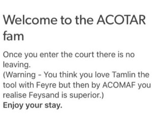  Welcome to the ACOTAR fam