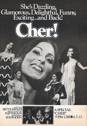  1975 Promo Ad For Cher Variety Zeigen