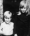 Diana And Younger Brother, Charles  - princess-diana photo