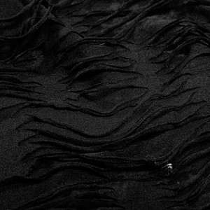  Gothic Hole Hooded Black Punk O neck Long Sleeve bahagian, atas Cotton Men T baju 04