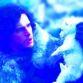 Jon and Ghost - game-of-thrones fan art