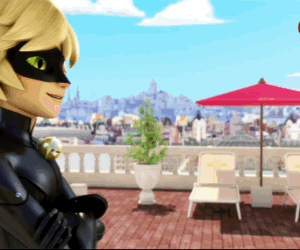  Ladybug and Chat Noir Stare