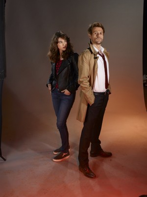  Matt with Lucy Griffiths (Constantine Promo Outtakes)