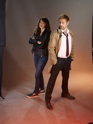 Matt with Lucy Griffiths (Constantine Promo Outtakes)