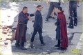 Robert Downey Jr. Films 'Avengers: Infinity War' with Benedict Cumberbatch - New Set Photos! - the-avengers photo