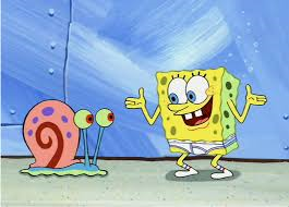  Spongebob and Gary Hintergrund